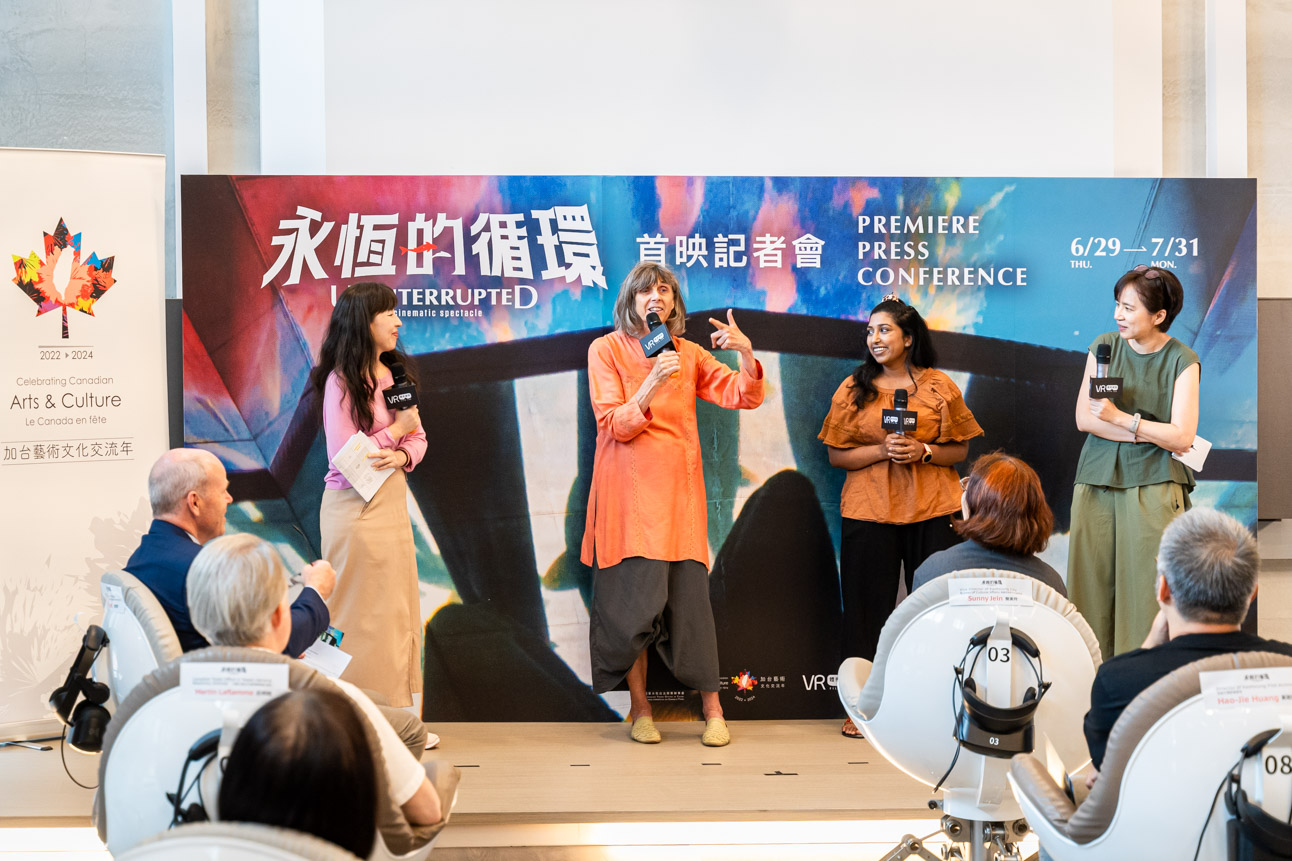 《永恆的循環》導演娜蒂(Nettie Wild) 與技術總監凱密拉(Kimira Reddy)遠從加拿大來到高雄,蒞臨這次亞洲的首映活動。