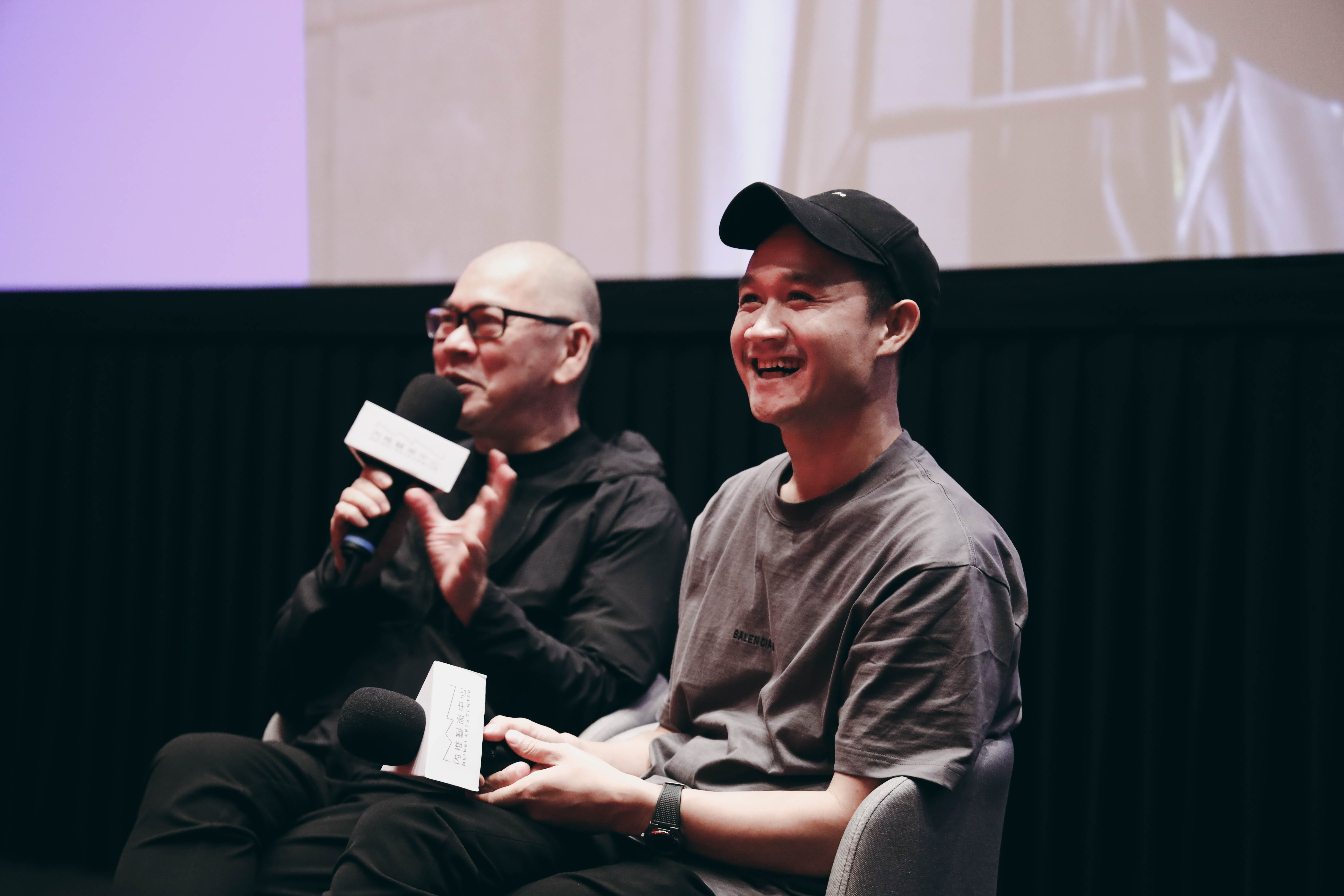 導演蔡明亮和演員亞儂